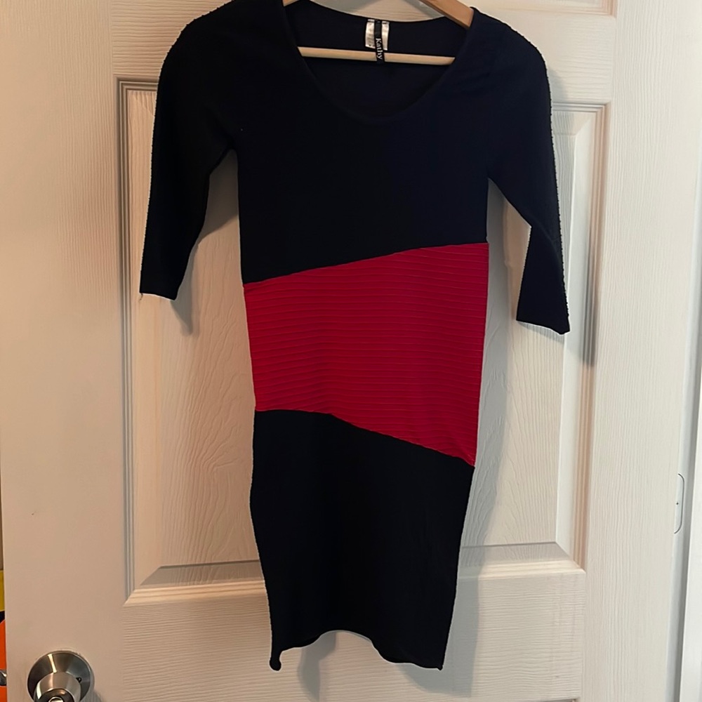 Beautiful red and black dress